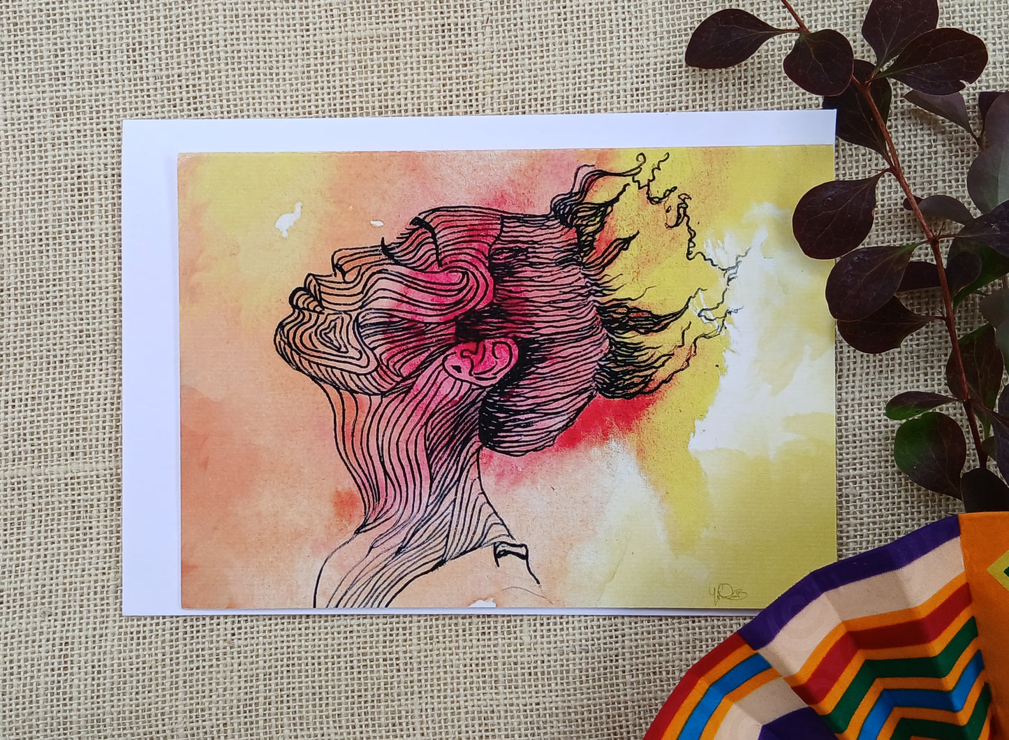 Held High Greetings Card