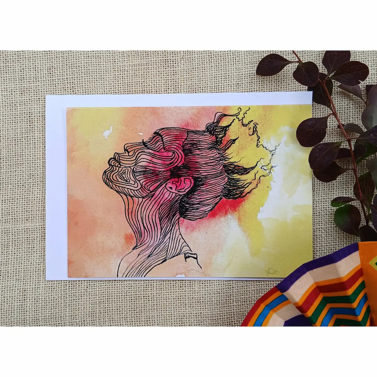 Held High Greetings Card