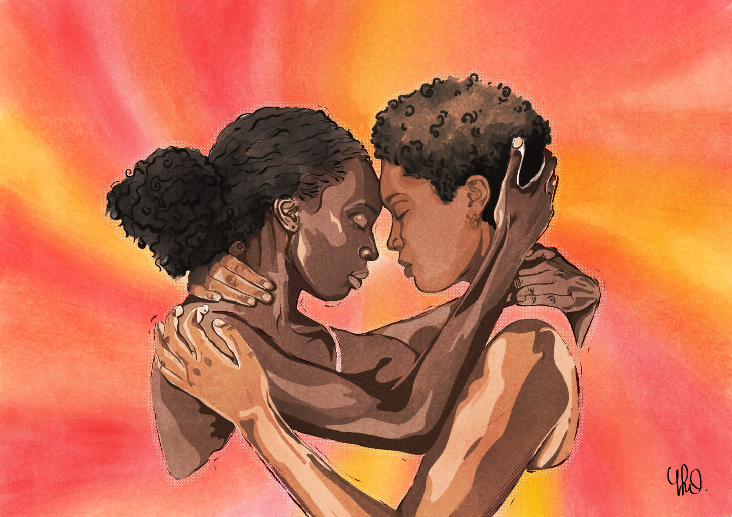 Closer — Bohemian Watercolour Fine Art Print