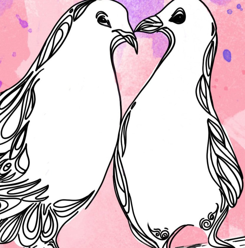 2 Little Doves — Fine Art Print