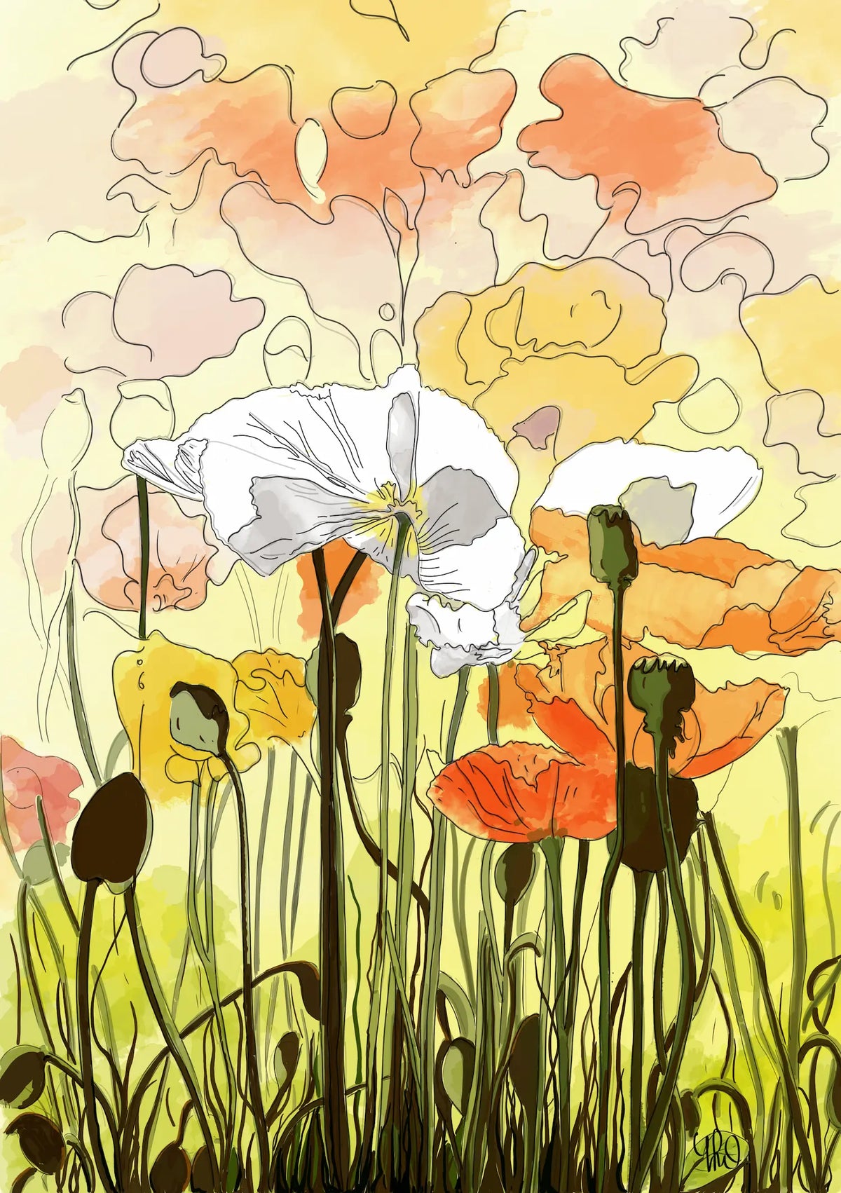 Wild Flower Garden — Fine Art Print