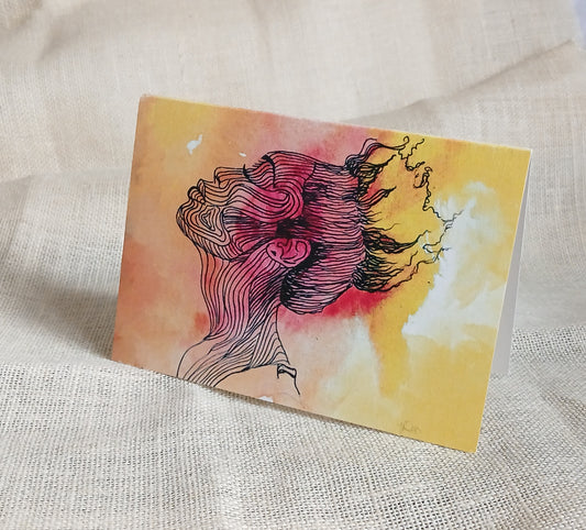 Held High Greetings Card