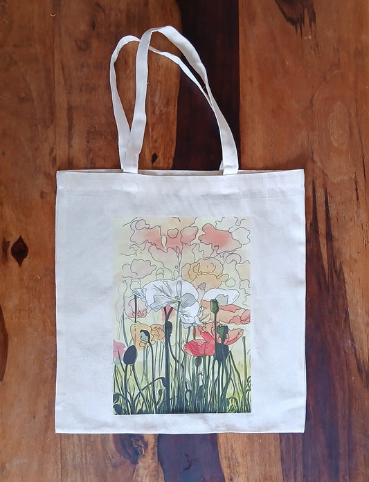 Wild Flower Garden Tote Bag