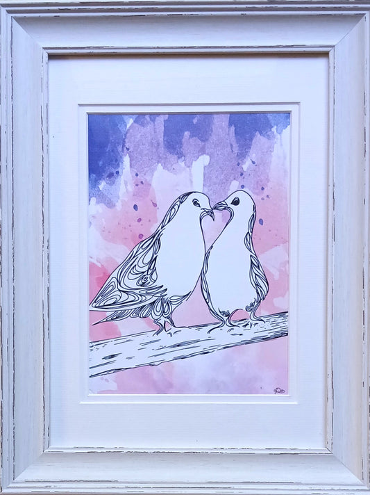2 Little Doves — Fine Art Print