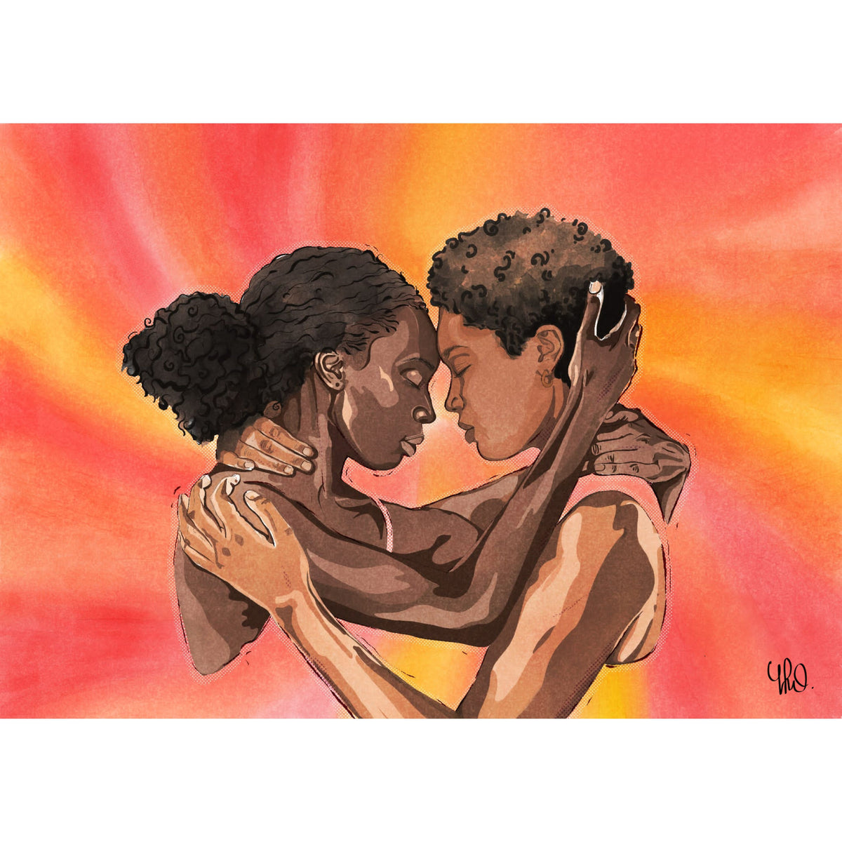 Closer — Bohemian Watercolour Fine Art Print