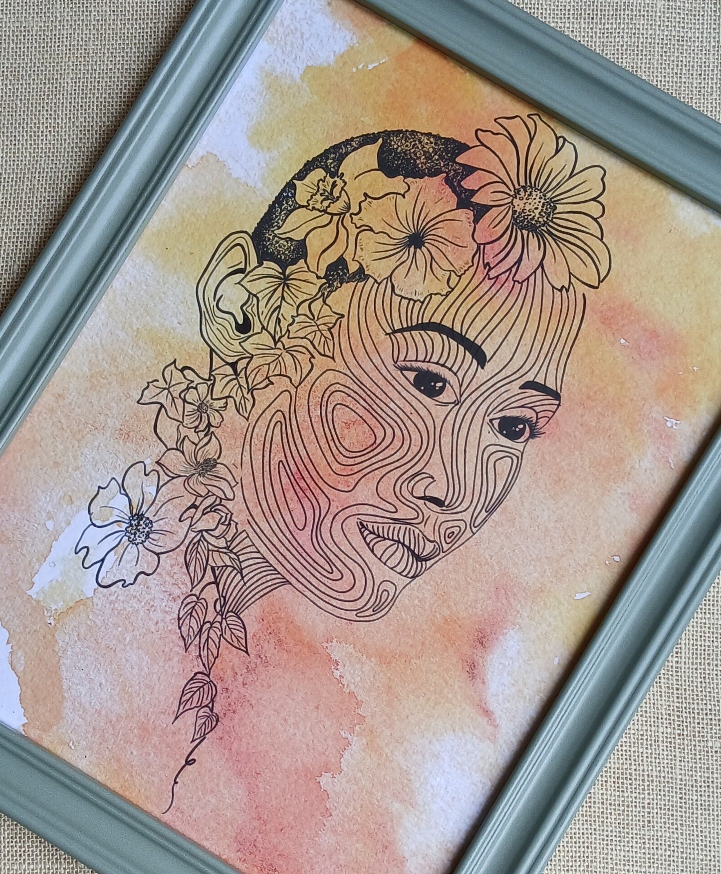 Flowers in Her Hair — Fine Art Print