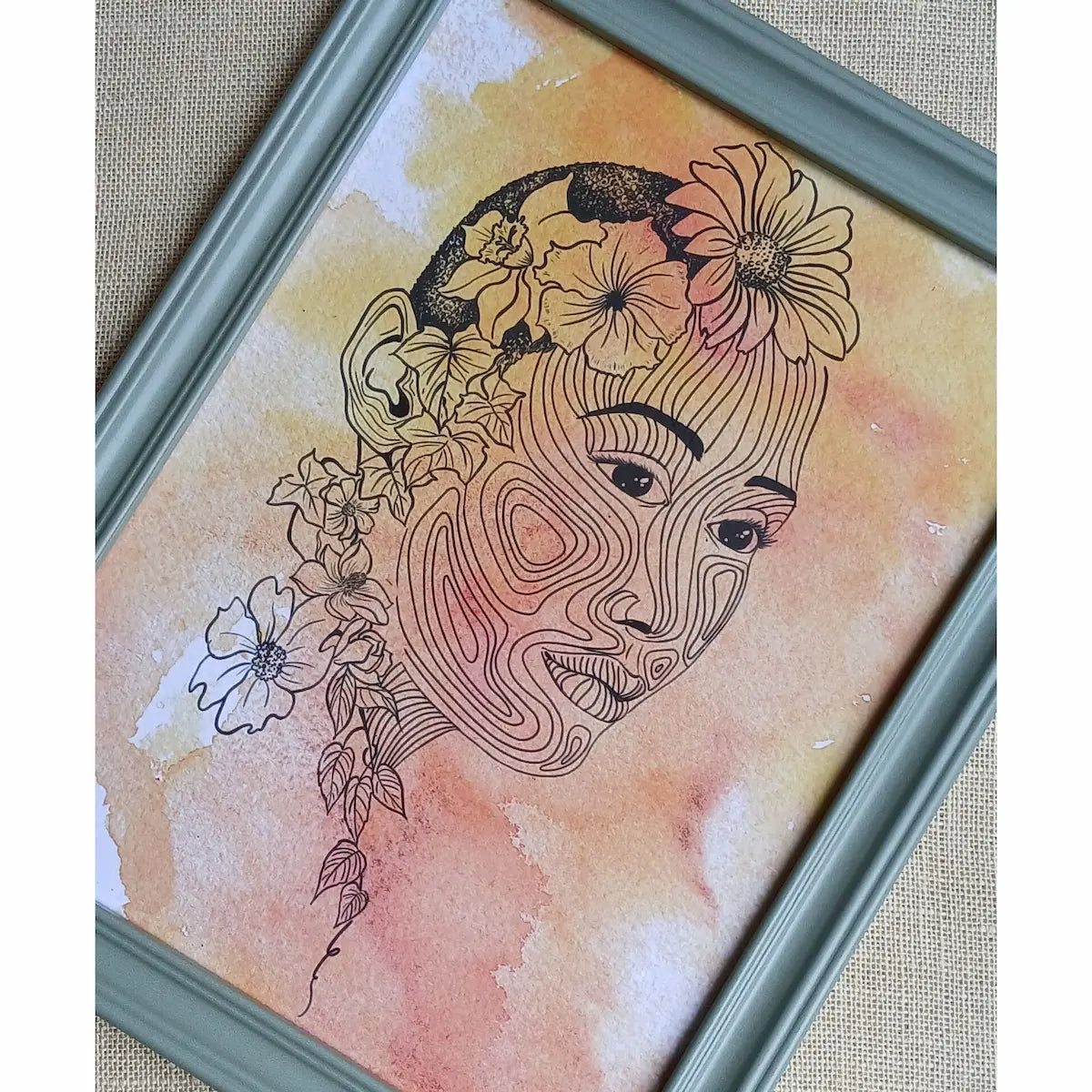 Flowers in Her Hair — Fine Art Print