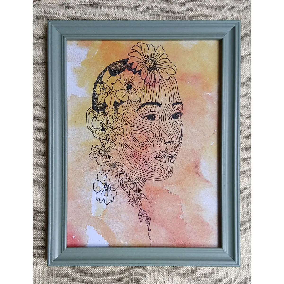 Flowers in Her Hair — Fine Art Print