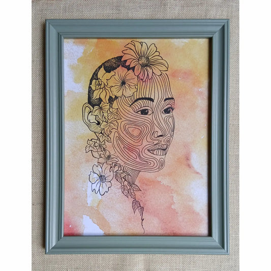 Flowers in Her Hair — Fine Art Print