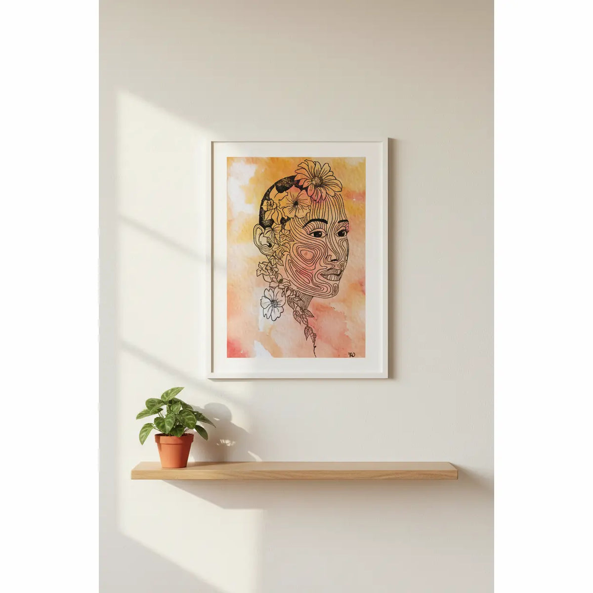 Flowers in Her Hair — Fine Art Print