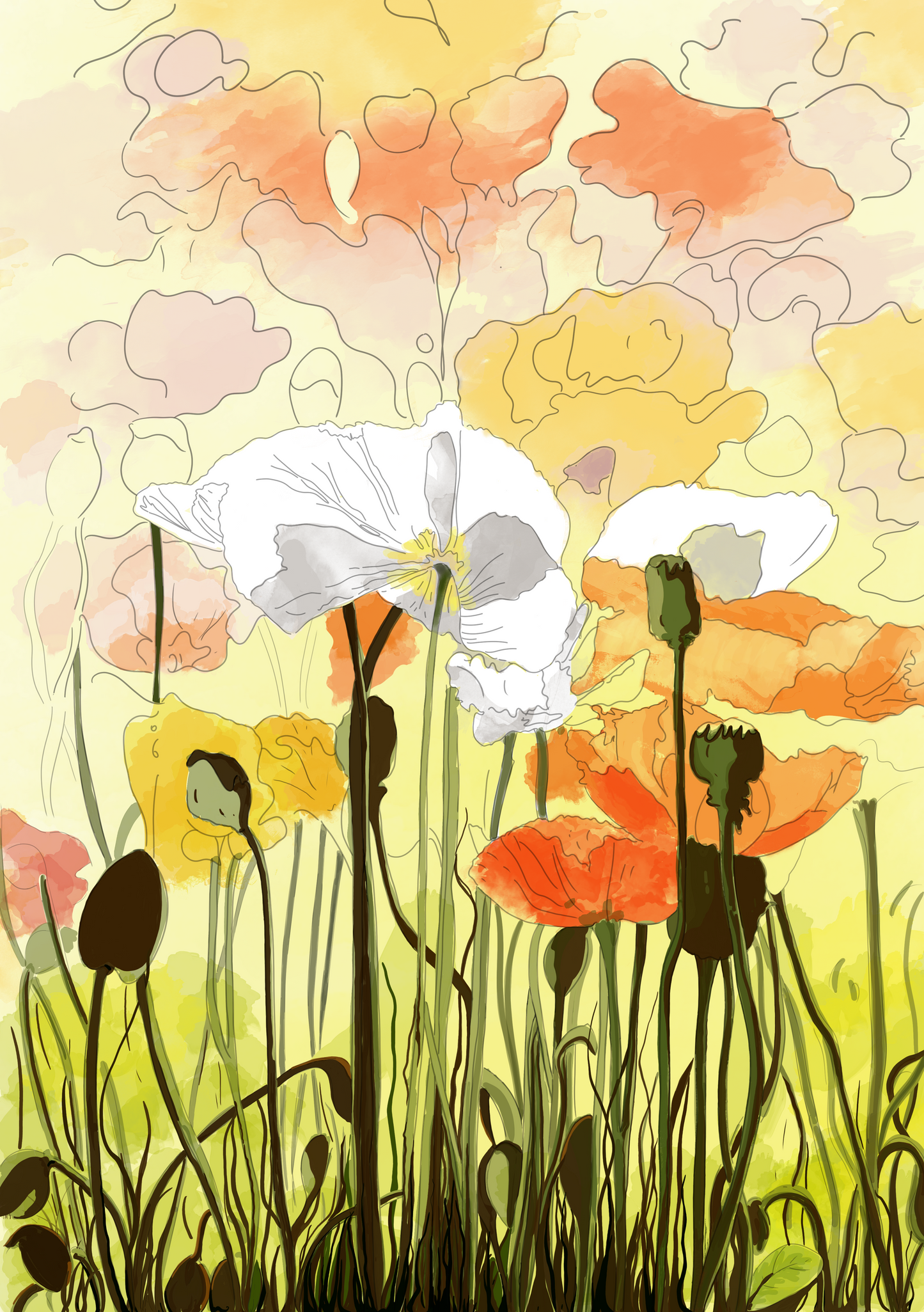 Wild Flower Garden — Fine Art Print